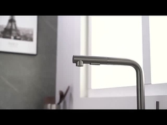 Grifo monomando de la cocina del rociador del tirón-Abajo SUS304 con dos la función Sprayhead