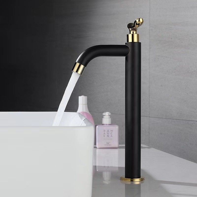 Solos golpecitos de acero inoxidables del lavabo de la agua fría del cuarto de baño elegante del buque SUS304 en Matte Black