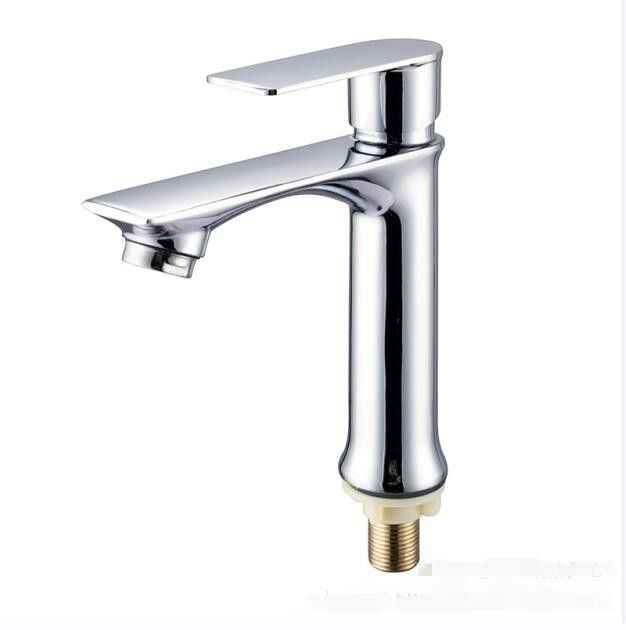 Grifos fríos del solo de la agua fría del OEM del lavabo del golpecito lavabo minimalista del estilo únicos