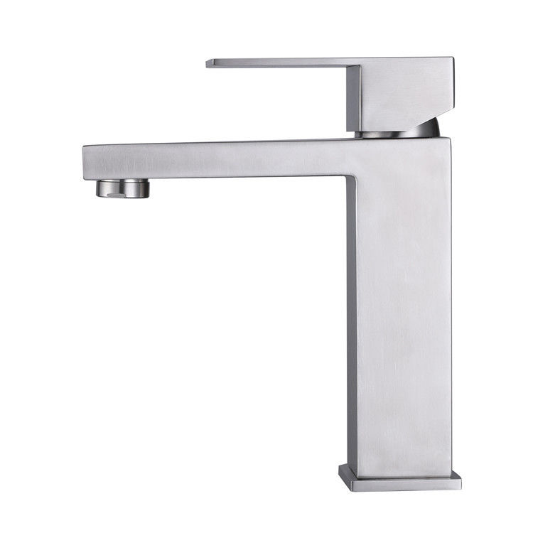 Solo mezclador de acero inoxidable del lavabo de la manija del solo agujero SUS304 en oro del SN de Matte Black Chrome