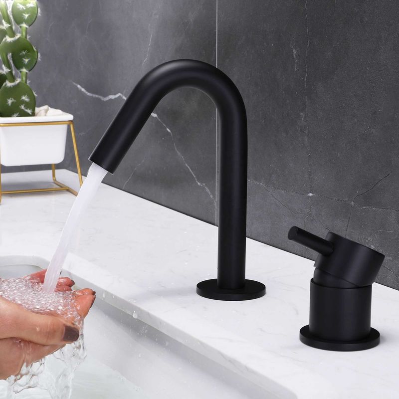 Solo mezclador de acero inoxidable del lavabo de la manija del solo agujero SUS304 en Chrome Matte Black Gold Sn