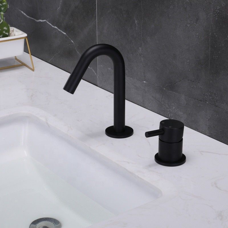 Solo mezclador de acero inoxidable del lavabo de la manija del solo agujero SUS304 en Chrome Matte Black Gold Sn