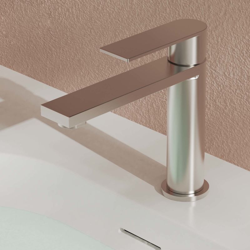 Solo mezclador de acero inoxidable del lavabo de la manija del solo agujero SUS304 en oro del SN de Matte Black Grey