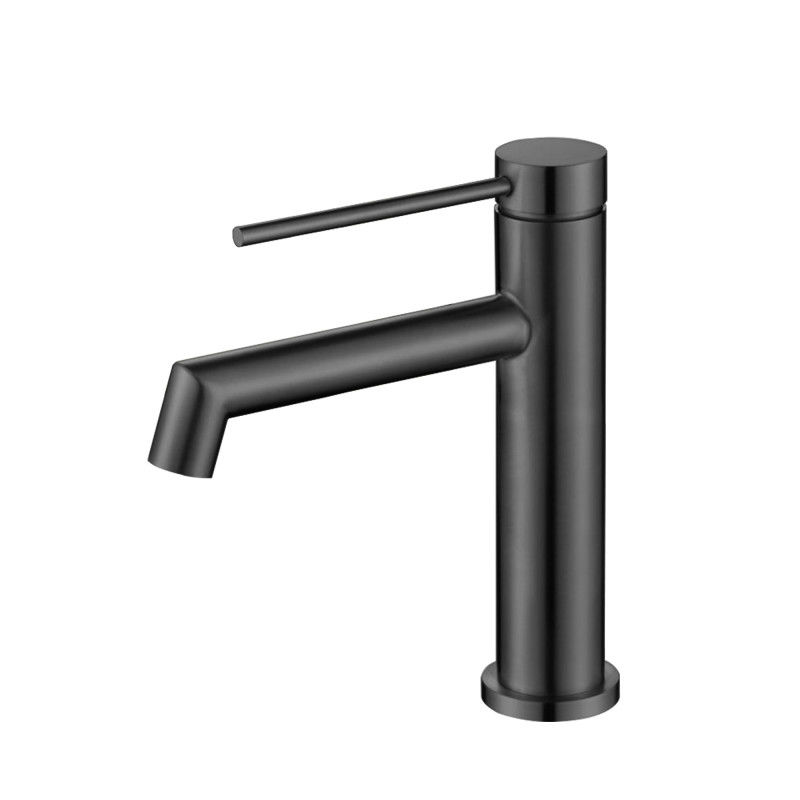 Solo mezclador de acero inoxidable del lavabo de la manija del solo agujero SUS304 en oro del SN de Matte Black Grey
