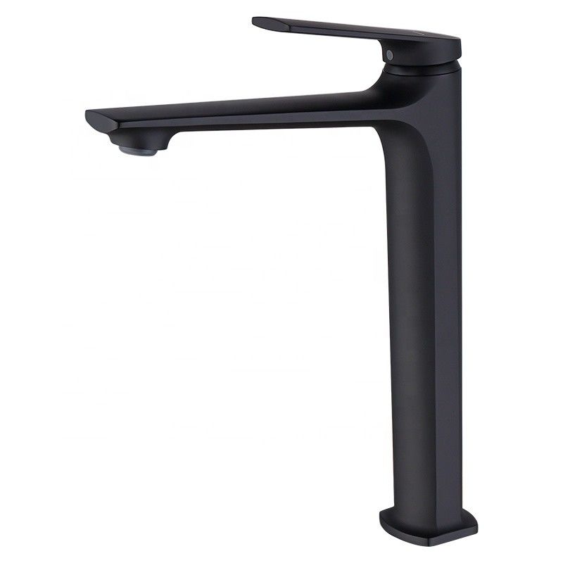 Solo golpecito de mezclador del lavabo de la manija agujero moderno de cobre amarillo del buque del solo en Chrome Matte Black Gold Grey