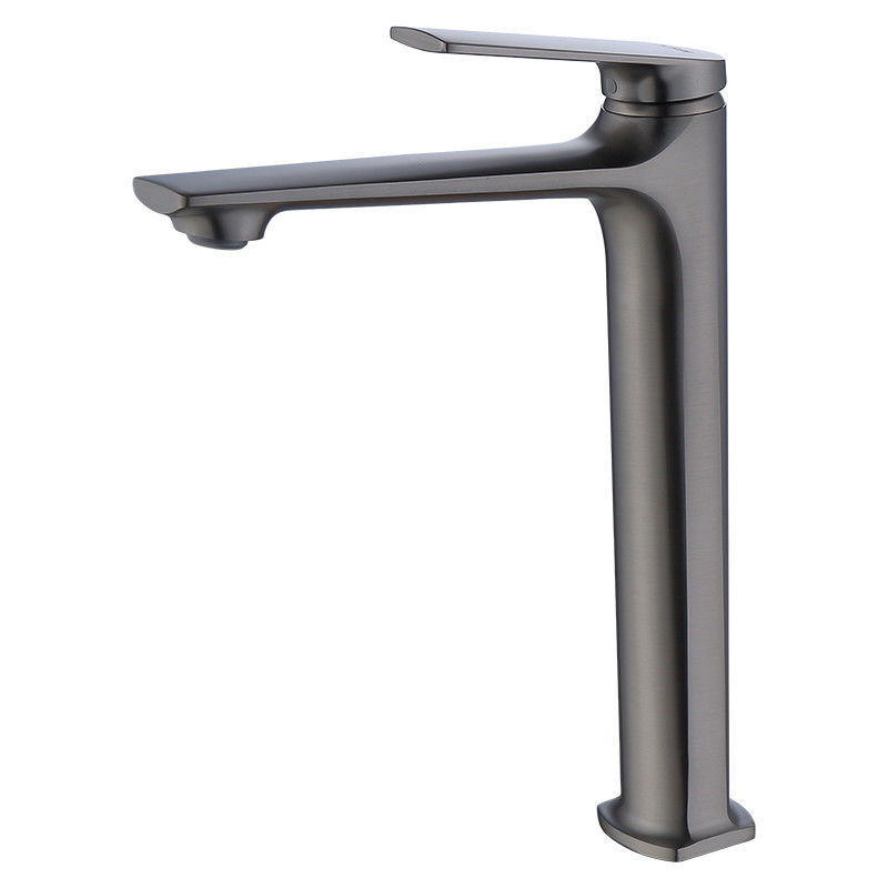 Solo golpecito de mezclador del lavabo de la manija agujero moderno de cobre amarillo del buque del solo en Chrome Matte Black Gold Grey